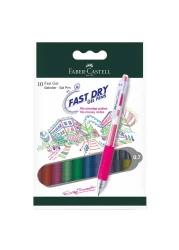 Faber-Castell Fast Dry Gel Pen Multicolour 0.7mm 10 PCS