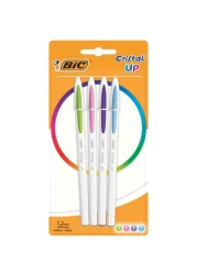Bic Cristal Up Ballpoint Pen Multicolour 1.2mm 4 PCS
