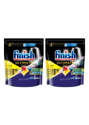 Finish Powerball Ultimate All-In-1 Lemon Sparkle 48 Dishwasher Tablet Pack of 2