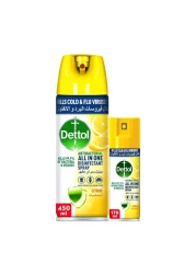 Dettol Citrus Antibacterial All-In-One Disinfectant Spray White 400ml And 170ml