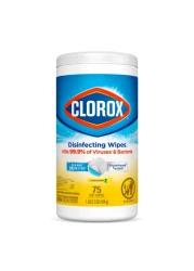 Clorox Disinfecting Wipes Crisp Lemon 75 Wet Wipes