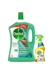 Dettol Anti Bacterial All Purpose And Floor Cleaner Pine 3L And Trigger Lemon 500ml
