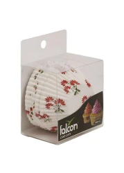 Falcon Floral Printed Cake Cups Multicolour 12.5cm 100 PCS