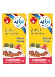 Pride Cooking Cream, 1L Pack of 2