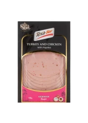 Sibel Texa Star Turkey And Chicken Sliced With Paprika 150g