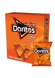 Doritos Nacho Cheese Tortilla Chips 21g Pack of 12