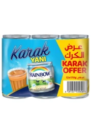 Rainbow Evaporated Milk 170g Pack of 12