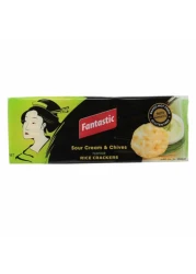 Fantastic Sour Cream and Chives Flavour Rice Crackers, 100g