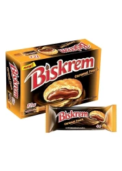 Ulker Biskrem Caramel Touch Cookies, 36g Pack of 12