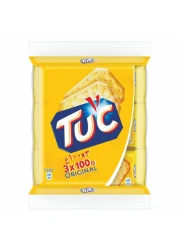 Tuc Original Snack Crackers, 100g Pack of 3