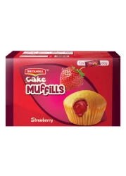 بريطانيا كعكة مافن بنكهة الفراولة 60 غرام حزمة من 12
