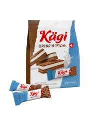 Kagi Crisp 'N' Cream Milk Cream Wafer Bar Bag, 88g