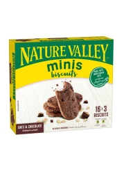 Nature Valley Oats and Chocolate Biscuits, 25g Pack of 16