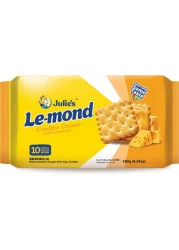 Julie's Le-Mond Puff Cheddar Cheese Cream Sandwich Biscuit 180g