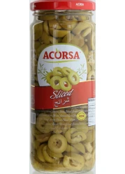 أكورسا زيتون أخضر شرائح 470 غرام