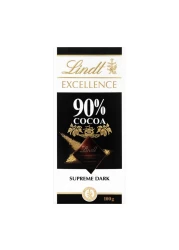 ليندت إكسلنس 90٪ كاكاو ممتاز و الشوكولاتة الداكنة 100 غرام