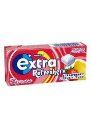 Wrigley's Extra Refreshers Strawberry Citrus Sugarfree Chewing Gum, 15.6g
