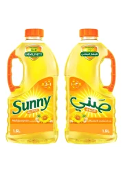 Sunny Sun Active Blended Vegetable Oil, 1.5L Pack of 2