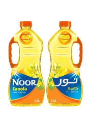نور زيت الكانولا النقي 1.5 لتر حزمة من 2