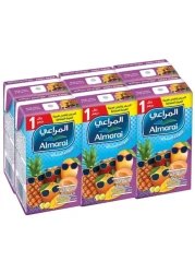 Almarai No Sugar Added Mixed Fruit Juice 140ml Pack of 6