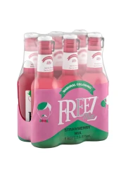 Freez Mix Carbonated Flavoured Drink Bottles Strawberry Mix 275ml Pack of 6
