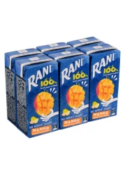 Rani Tetra Pack No Added Sugar Mango Mixed Fruit Drink 200ml Pack of 6