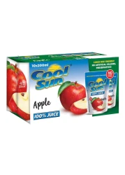Cool Sun Apple 100% Juice 200ml Pack of 10