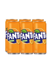 Fanta Orange Carbonated Soft Drink 245ml Pack of 6
