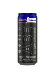 Applied Nutrition ABE All Black Everything Performance and Energy Flavour Zero Sugar Zero Calories Carbonated Energy Drink with Sweetener 330ml