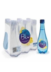 Oasis Blu No-Sugar Lemon Ginger Flavoured Sparkling Water 500ml Pack of 6