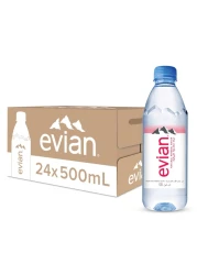 evian Natural Mineral Water 500ml Pack of 24