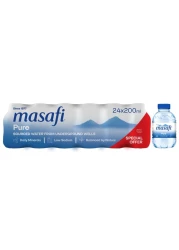Masafi Pure Low-Sodium Drinking Water 200ml Pack of 24