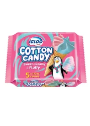 Igloo Cotton Candy Ice Cream Cone, 120ml Pack of 5