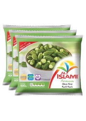 Al Islami Greens Fine Okra 400g Pack of 3