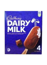 Cadbury Dairy Milk Creamy Vanilla Ice Cream Swirled With Smooth Milk Chocolate 100ml Pack of 4