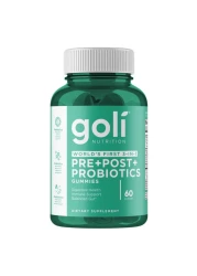 Goli Nutrition Pre Plus Post Plus Prebiotics Dietary Supplement Gummies, 60 Gummies