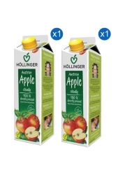 Hollinger Austrian Apple Juice, 1L Pack of 2