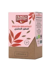 Family Harvest Organic English Breakfast Tea Bags 20 Tea Bags