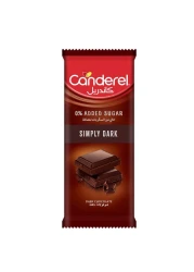 Canderel Simply No Added Sugar Dark Chocolate Bar, 100g