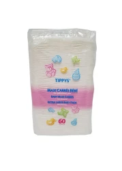Tippy's Baby Maxi Square Cotton Pads 60 Pieces