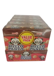 Meiji Hello Panda Biscuits With Chocolate Flavoured Filling 25g Value Pack of 10