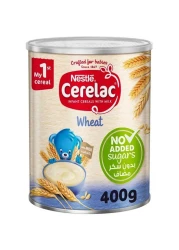 Nestle Cerelac No Added Sugar Wheat Infant Cereals with Milk Tin, from 6 Months, 400g