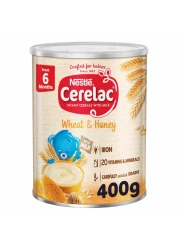 نستله سيريلاك حبوب أطفال، قمح وعسل من 6 أشهر، 400 غرام