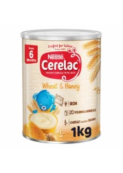 Nestle Cerelac Infant Cereal, Wheat and Honey, from 6 Months, 1kg