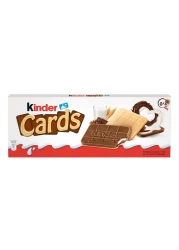 Kinder Cards Wafer Biscuits With Creamy Milk And Cocoa Filling 25.6g Pack of 5