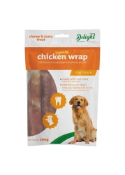 Delight Chicken Wrap Rawhide Treats Dog Snack 100g