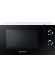 سامسونغ سولو فرن ميكروويف بباب زجاجي كامل 20 لتر قرص مزدوج MS20A3010AH/SG - أبيض