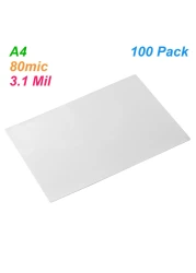 Generic-A4 Laminating Film Pouches Protection Sheet 3.1mil 100pc/set for Photo Paper Document Laminating Home Office Supply
