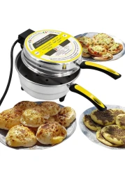 Al Huraiz Arabic Bread Maker Oven with Italian Heating Elements, 5.5L Capacity, 28cm, Electric Mini Oven For Flatbreads - Pita, Roti, Mini Pizzas and More