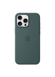 Apple Silicone Case Cover With MagSafe For iPhone 16 Pro Max Lake Green